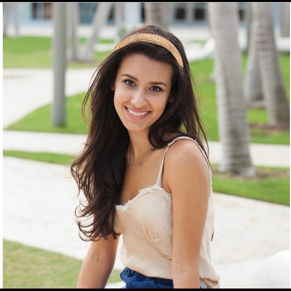 NEW Women's Braid Straw Tan Headband - Picture 2 of 5